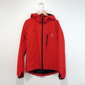 Haglofs Haglöfs Women Red Ultralight Packable Hooded Gore Tex Jacket XS